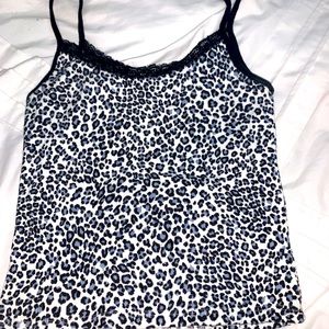 Brandy melville blue cheetah tank
